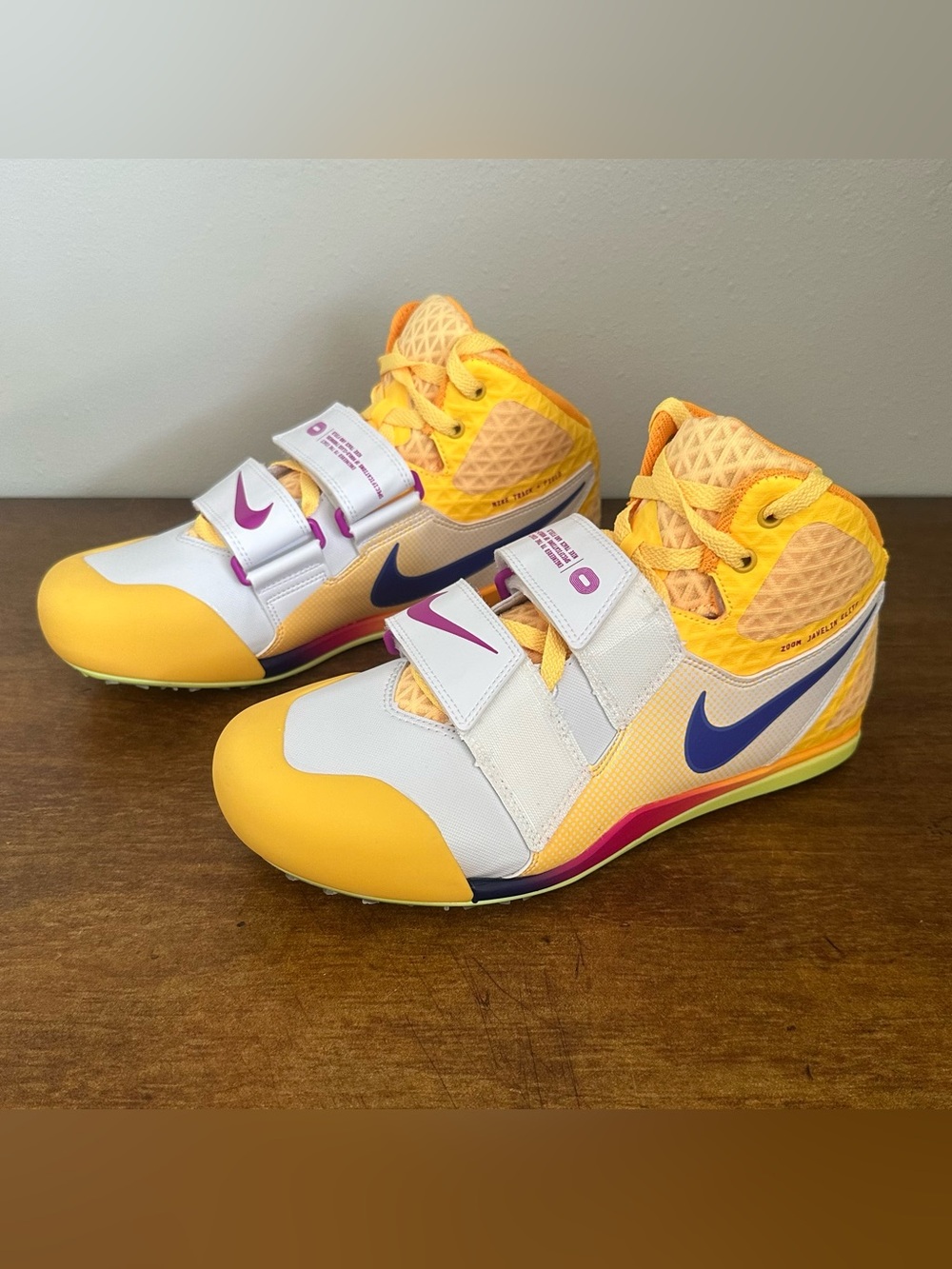 Nike Zoom Javelin Elite 3 Citron Pulse Indigo Burst F79626-800 Size 10.5